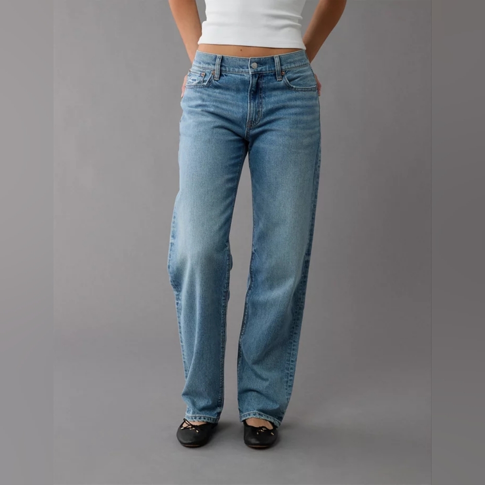 American Eagle Outfitters Blue Boyfriend Jeans Relaxed Fit